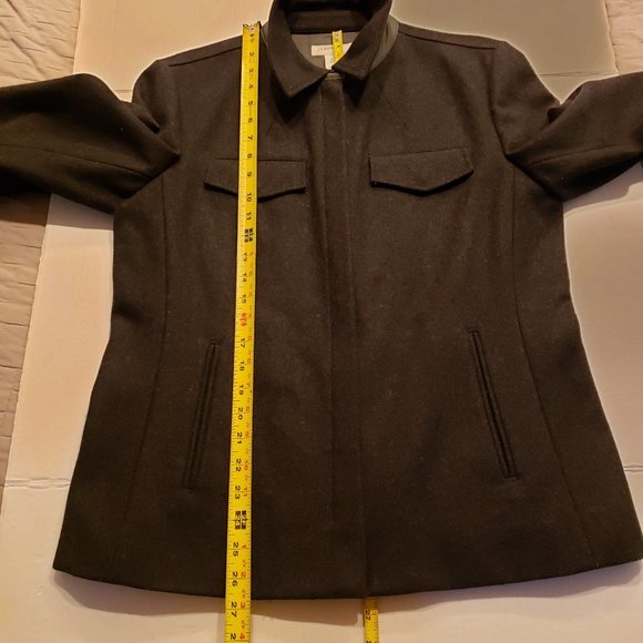 J. Crew Wool Jacket Full Front Zipper Size Med - Picture 11 of 14